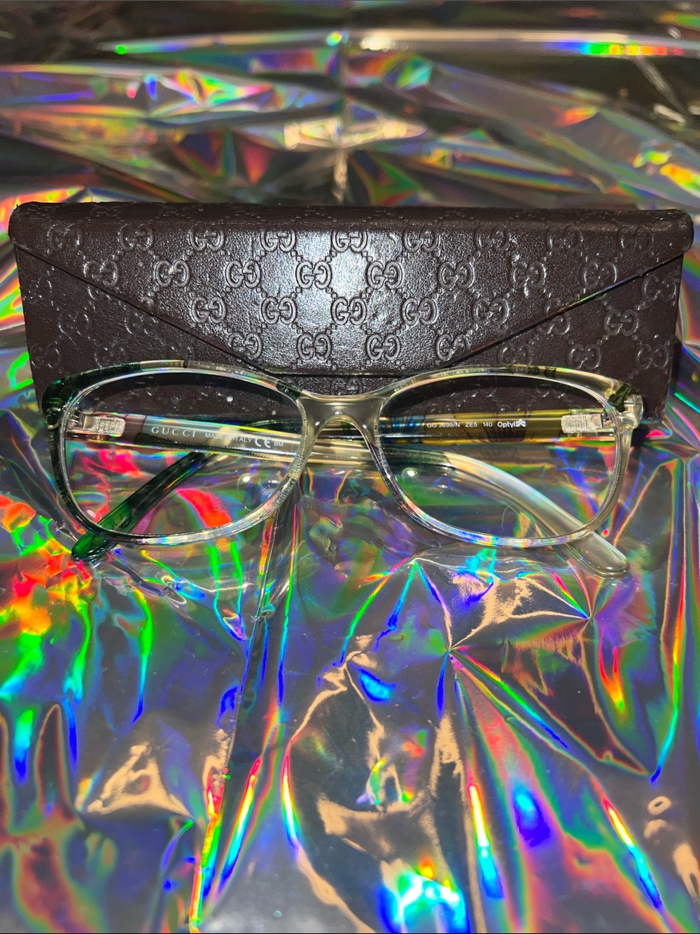 Gucci Floral Optical Glasses with Branded Case